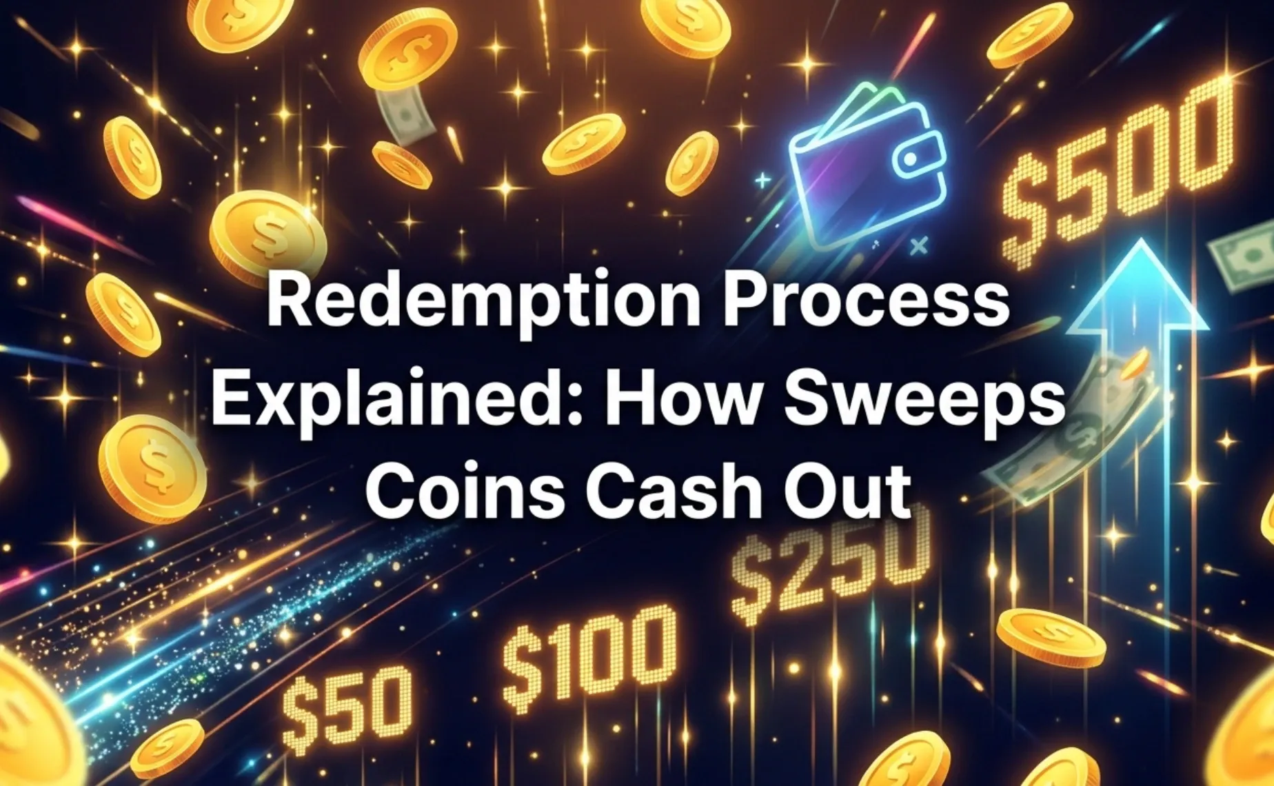 sweeps coins redemption process